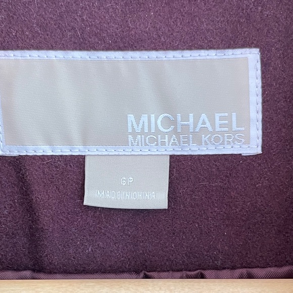 Michael Kors Double Breasted Wool Blend Swing Coat - Picture 9 of 10